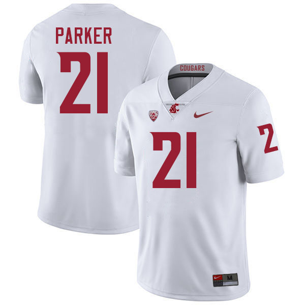 Wayshawn Parker WSU Cougars Jersey.Washington State Cougars #21 Wayshawn Parker Jersey Youth-White